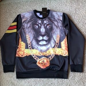Glaenohy Lion Face Crew Neck